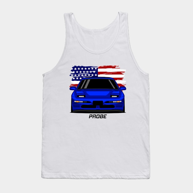 Front Probe Blue Tank Top by GoldenTuners